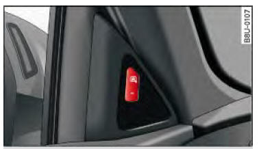 Audi Q3. Abb. 111 Fahrertür: Taste für side assist
