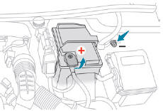 Peugeot 3008. Zugang zur Batterie