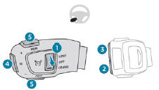 Peugeot 3008. Bedienelement am Lenkrad