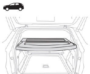 Peugeot 3008. Ablage Gepäckraumabdeckung