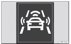 Seat Ateca. Abb. 256 Am Bildschirm des Kombi-Instruments: Anzeigen der Vorwarnung.