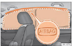 Seat Ateca. Abb. 23 Einbauort der Kopfairbags