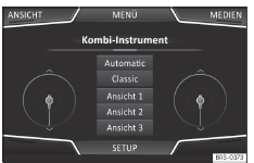 Seat Ateca. Abb. 214 Kombi-Instrument