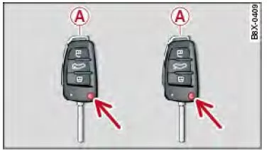 Audi Q3. Abb. 23 Schlüsselsatz Ihres Fahrzeugs
