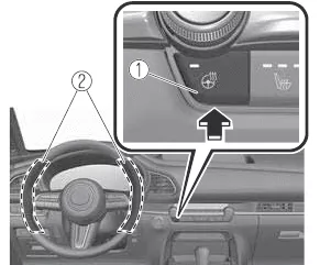 Mazda CX-30. Lenkradheizung