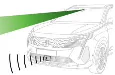 Peugeot 3008. Active Safety Brake mit Abstandswarner und Intelligenter Bremsassistent