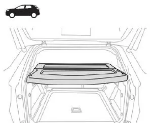 Peugeot 3008. Ablage Gepäckraumabdeckung