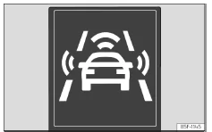 Seat Ateca. Abb. 256 Am Bildschirm des Kombi-Instruments: Anzeigen der Vorwarnung.