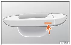 Seat Ateca. Abb. 109 Türgriff: Sensorfläche