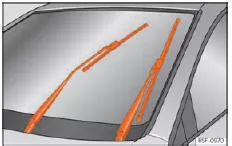 Seat Ateca. Abb. 42 Scheibenwischer in Servicestellung