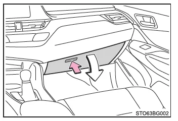 Toyota CH-R. Verwenden der Ablagemöglichkeiten