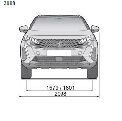 Peugeot 3008. Abmessungen 