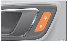 Seat Ateca. Abb. 92 Fahrertür: Zentralverriegelungstaster.